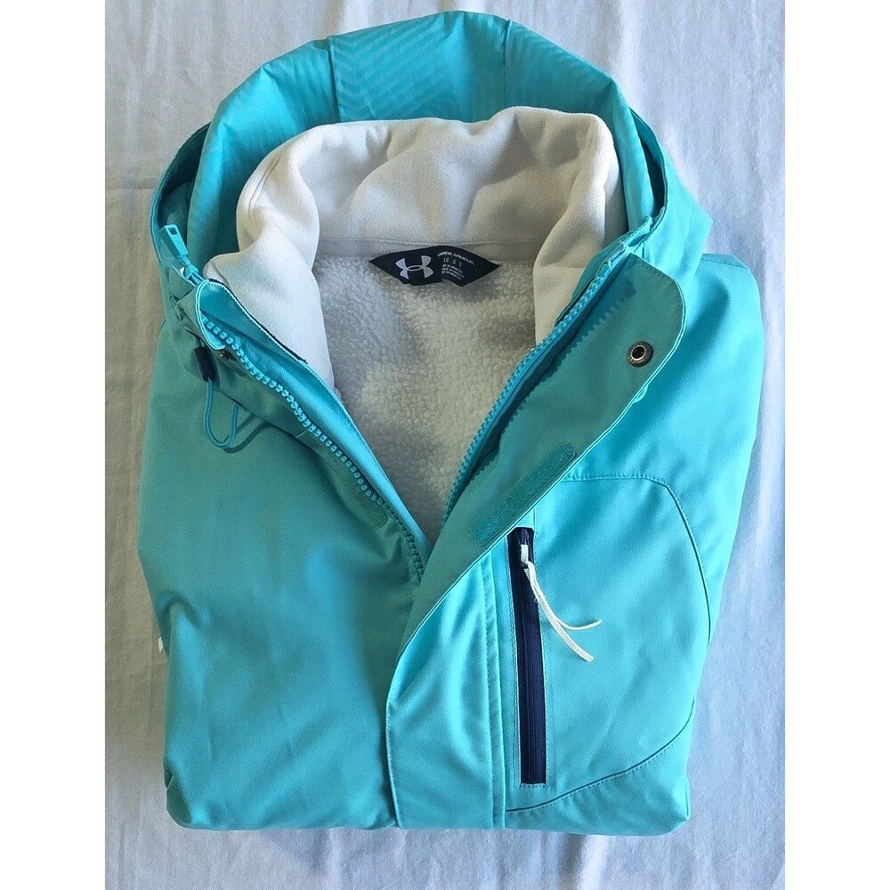 Under Armour Womens Size Large 3 in 1 Coat - ColdGear Infrared Sienna With Hood